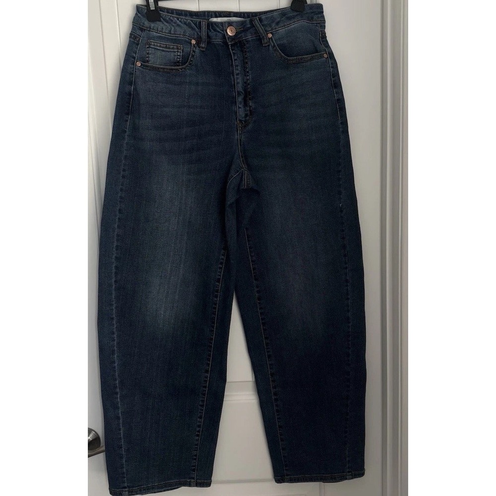 Est. 1948 Denim Dark Wash Wide Straight Leg Jeans Size 6